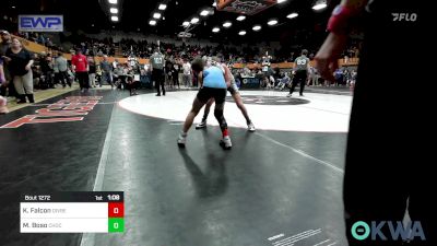 70 lbs Final - Kyzer Falcon, Division Bell Wrestling vs Micael Boso, Choctaw Ironman Youth Wrestling