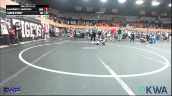 88 lbs Rr Rnd 3 - Kaydence Langford, ARDMORE TAKEDOWN CLUB vs Hattie Foust, Tuttle Wrestling Club