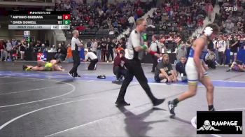 125 lbs 1st Place Match - Owen Dowell, Topeka Blue Thunder vs Antonio Guebara, Maize