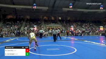 84 lbs Prelims - Nathan Carrillo, Sunkist Kids/Monster Garage vs Kaven Carabajal, Garden City WC