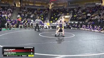 113 lbs Quarterfinal - Atlee Dewitt, Alburnett vs Sawyer Krall, Wapsie Valley