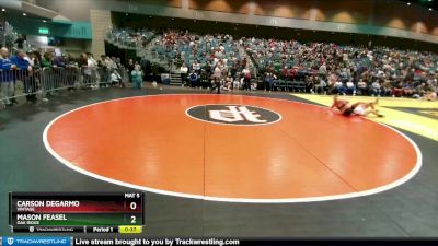 150 lbs Cons. Round 5 - Mason Feasel, Oak Ridge vs Carson DeGarmo, Vintage