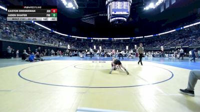 82 lbs Round Of 32 - Easton Brenneman, Juniata Valley vs Aiden Shafer, Pine Richland