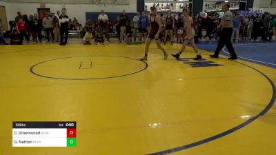 108 lbs Consy 2 - Carter Greenwood, Berks Catholic vs Greyson Nehlen, Reynolds