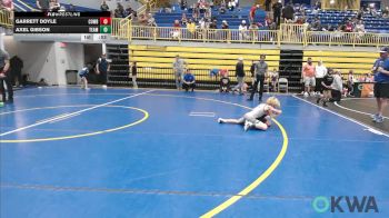 61 lbs Consi Of 4 - Garrett Doyle, Cowboy Wrestling Club vs Axel Gibson, Team Guthrie Wrestling