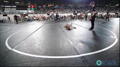 46 lbs Consi Of 8 #1 - Everett Long, Tiger Trained Wrestling vs Jenson Inger, Powerhouse