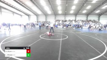 46 lbs Round Of 16 - Kiah Alcon, Stout Wr Acd vs Lyam Mckee, Independent