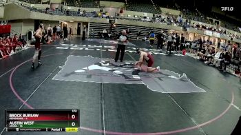 172 lbs Semis & 1st Wrestleback (8 Team) - Brock Bursaw, Menomonie vs Austin West, Anoka