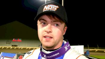 Jacob Denney Reacts After Winning At Kokomo With USAC National Midgets In 100th Start