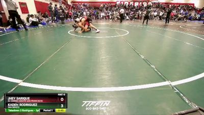 126 lbs Cons. Round 2 - Jhey Sarique, El Camino (South San Francisco) vs Kaden Rodriguez, San Benito