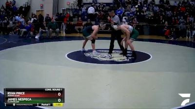 165 lbs Cons. Round 1 - James Nespeca, Cloverleaf vs Ryan Price, Akron Svsm