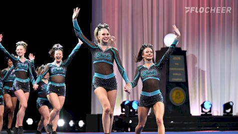 A New World Champion Has Been Crowned: Cheer Sport Sharks Silky Sharks!