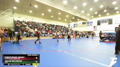 150 lbs Cons. Round 2 - Christopher MInsky, Yucca Valley Wrestling vs Mohab Ekladious, Fvhs