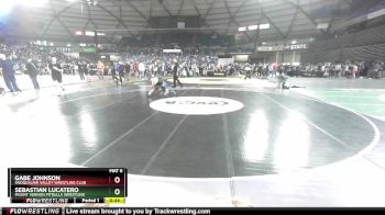 126 lbs Champ. Round 1 - Gabe Johnson, Snoqualmie Valley Wrestling Club vs Sebastian Lucatero, Mount Vernon Pitbulls Wrestling
