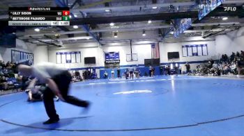 Girls 132 lbs Champ. Round 1 - BettiRose Fajardo, Baldwin County vs Lilly Sison, Vancleave High School