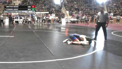 6A 113 lbs Champ. Round 2 - Britton Miner, Homewood Hs vs Conner Leedy, Mountain Brook