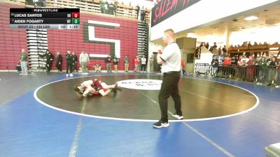 120 lbs Round Of 16 - Lucas Santos, Bridgewater-Raynham vs Aiden Fogarty, Whittier