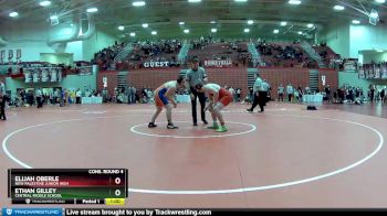 195 lbs Cons. Round 4 - Ethan Gilley, Central Middle School vs Elijah Oberle, New Palestine Junior High