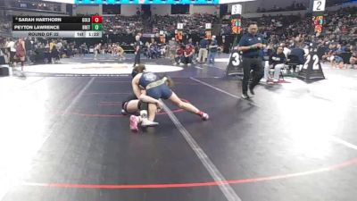 140 lbs Round Of 32 - Sarah Harthorn, Golden Valley (Bakersfield) (CS) vs Peyton Lawrence, Bret Harte Union (SJ)