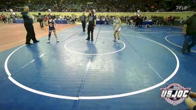 84 lbs Consi Of 8 #2 - Taber McBurney, Topeka Blue Thunder vs Riley Bradley, Team Tulsa Wrestling Club