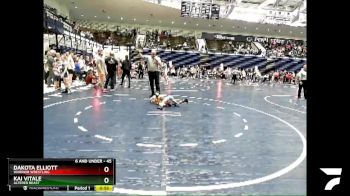 45 lbs 1st Place Match - Dakota Elliott, Warrior Wrestling vs Kai Vitale, Altered Beast
