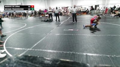 88 lbs Round 3 (6 Team) - Maddox De Lange, Panhandle Pitbulls vs Michael Franceschini, Slate Wrestling Academy