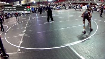 125 lbs Champ. Round 2 - Cash McKillip, Kearney MatCats Wrestling Club vs Keyan Wickre, League Of Heroes