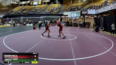 133 lbs Semifinal - Hayden Mills, Nebraska Unattached vs Marcus Terry, Labette CC