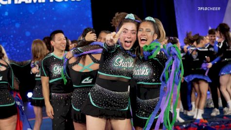 Celebrate With The Summit Champions - Cheer Sport Sharks Razorback Sharks