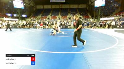 145 lbs Rnd Of 64 - Jaxson Godley, Oregon vs Auston Eudaly, Colorado