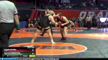 3A 285 lbs 3rd Place Match - Tyler Haynes, Pekin vs Paulie Robertson, Carol Stream (Glenbard North)