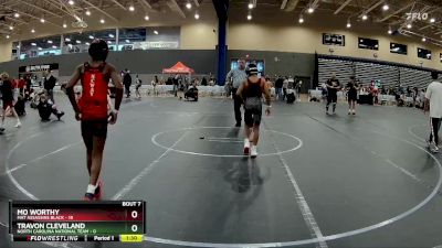 88 lbs Round 2 (8 Team) - Mo Worthy, Mat Assassins Black vs Travon Cleveland, North Carolina National Team