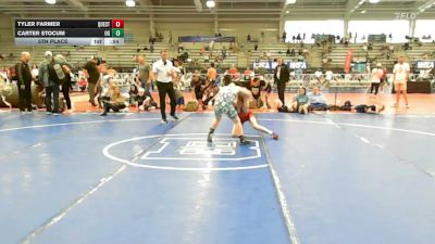 95 lbs 5th Place - Tyler Farmer, Quest School Of Wrestling ES - EL vs Carter Stocum, Ohio Gold - EL