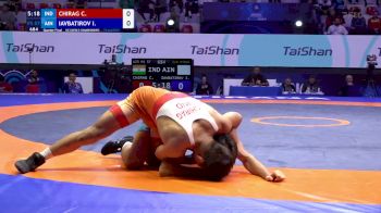 57 kg 1/4 Final - Chirag Chirag, India vs Iunus Iavbatirov, Individual Neutral Athletes