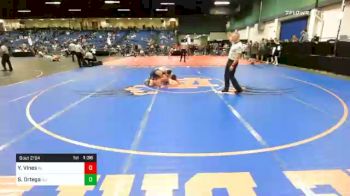 120 lbs Consolation - Yanni Vines, AL vs Sebastian Ortega, NJ