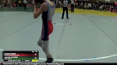 55 lbs Cons. Round 2 - Ryder Sather, Saint Peter vs Logan Mihm, Denver Wrestling Club