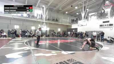 215 lbs Cons. Round 2 - Ethan Edwards, Tahoma vs James Vincent, Lake City High School