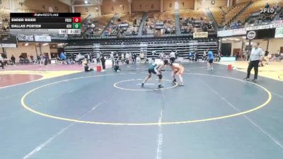 165 lbs Quarterfinal - Dallas Porter, Adams State vs Ender Rider, Fort Hays State