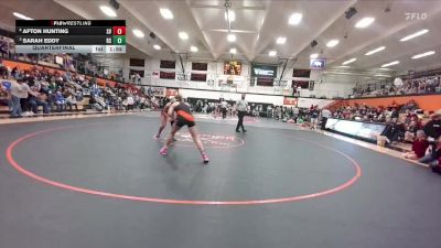 155 lbs Quarterfinal - Sarah Eddy, Rock Springs vs Afton Hunting, Star Valley