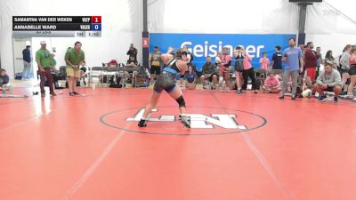 50 lbs Rr Rnd 4 - Samantha Van Der Weken, Virginia Team Predator - W vs Annabelle Ward, Valkyrie Girls WC - W