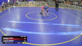 118 lbs 3rd Place Match - Alizeah Weikel, Sweet Home vs Teagan Merritt, Cornerstone Mat Club