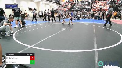 58 lbs Consi Of 4 - Kyler Naifeh, Raw Wrestling Club vs Miko Flynn, Sallisaw Takedown Club