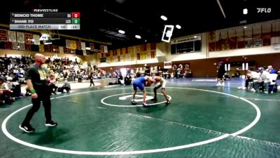113 lbs 3rd Place Match - Benicio Thome, Bishop Amat vs Shane Ito, La Costa Canyon