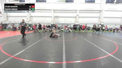 80 lbs Quarterfinal - Cyler Gilmore, OH vs Mason Gibson, MD