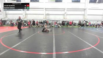 80 lbs Quarterfinal - Cyler Gilmore, OH vs Mason Gibson, MD