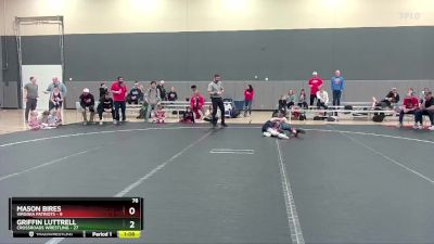 76 lbs Round 5 (6 Team) - Griffin Luttrell, Crossroads Wrestling vs Mason Bires, Virginia Patriots