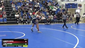 120 lbs 1st Place Match - Landon Sopha, Yale HS vs Lane Snyder, Eastside