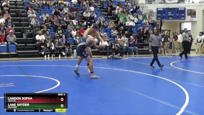 120 lbs 1st Place Match - Landon Sopha, Yale HS vs Lane Snyder, Eastside