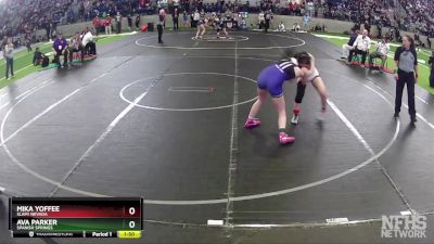 126 lbs Semifinal - Ava Parker, Spanish Springs vs Mika Yoffee, SLAM! NEVADA