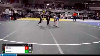 75 lbs Quarterfinals (8 Team) - Halo Roth, Perham vs Damon Mann, Kasson-Mantorville